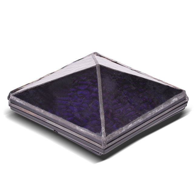 2211-TC8 Crna korisna ručno izrađena Tiffany kapa za stup 2211-TC8 Crna korisna ručno izrađena Tiffany kapa za stup