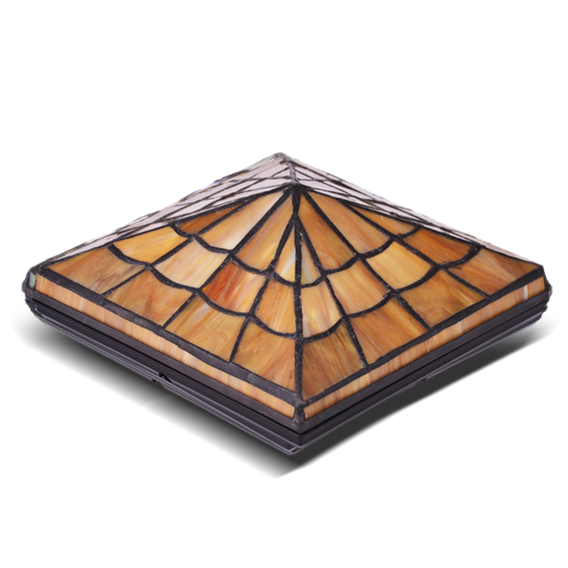 2211-TC6 Klasična Tiffany kapica za stup od vitraja 2211-TC6 Klasična Tiffany kapica za stup od vitraja